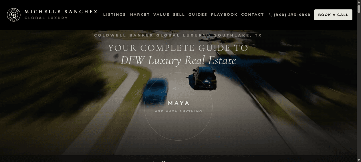 Finished Michelle Sanchez Realtor website and lead hub